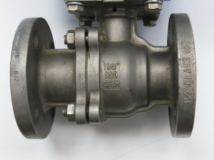 Flowserve 1-1/2" Stainless Ball Valve Compact II Pneumatic Actuator C30 SR-2C