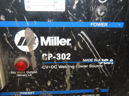 Miller CP-302 Mig Welder 300 amp 195112 24V Feeder 200/230/460v 3PH With Cart