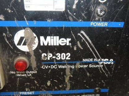 Miller CP-302 Mig Welder 300 amp 195112 24V Feeder 200/230/460v 3PH With Cart