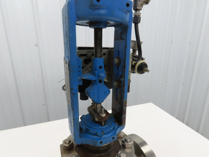 Metso Automation Globe Valve 3" 316SS Class 600 1440psi Pneumatic Positioner