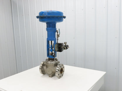 Metso Automation Globe Valve 3" 316SS Class 600 1440psi Pneumatic Positioner