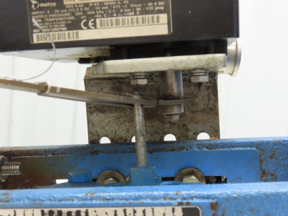 Metso Automation Globe Valve 3" 316SS Class 600 1440psi Pneumatic Positioner