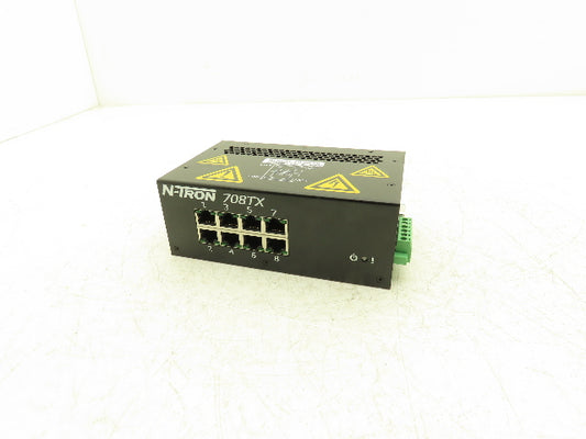 N-Tron 708TX Managed Industrial Ethernet Switch 8-Port 10/100BaseT 12/24VDC