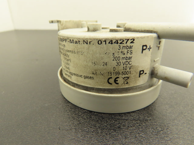 Trumpf 0144272 Pressure Switch Beck 15199-5001 3mbar 0.043511367 psi