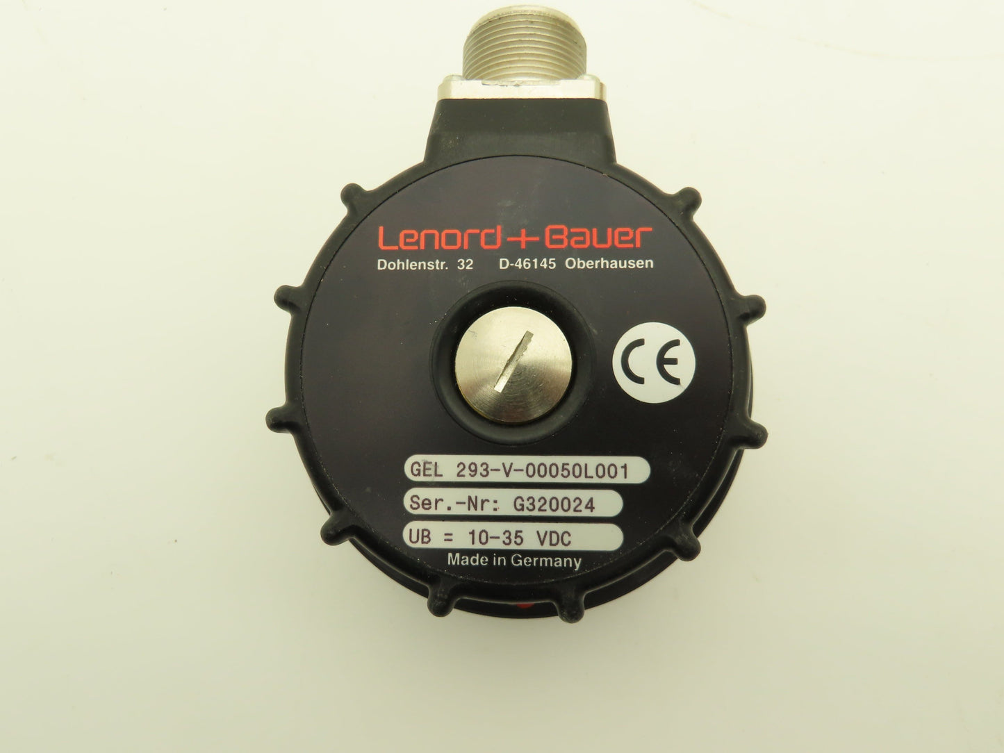 Lenord + Bauer GEL 293-V-00050L001 Incremental Rotary Encoder 10-35vdc 50ppr