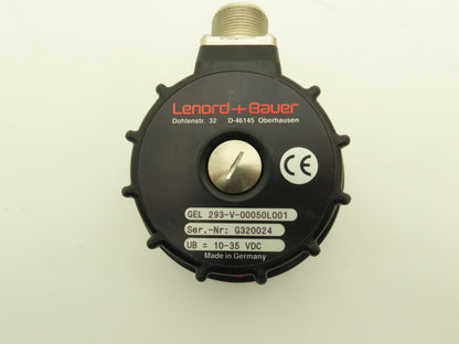 Lenord + Bauer GEL 293-V-00050L001 Incremental Rotary Encoder 10-35vdc 50ppr