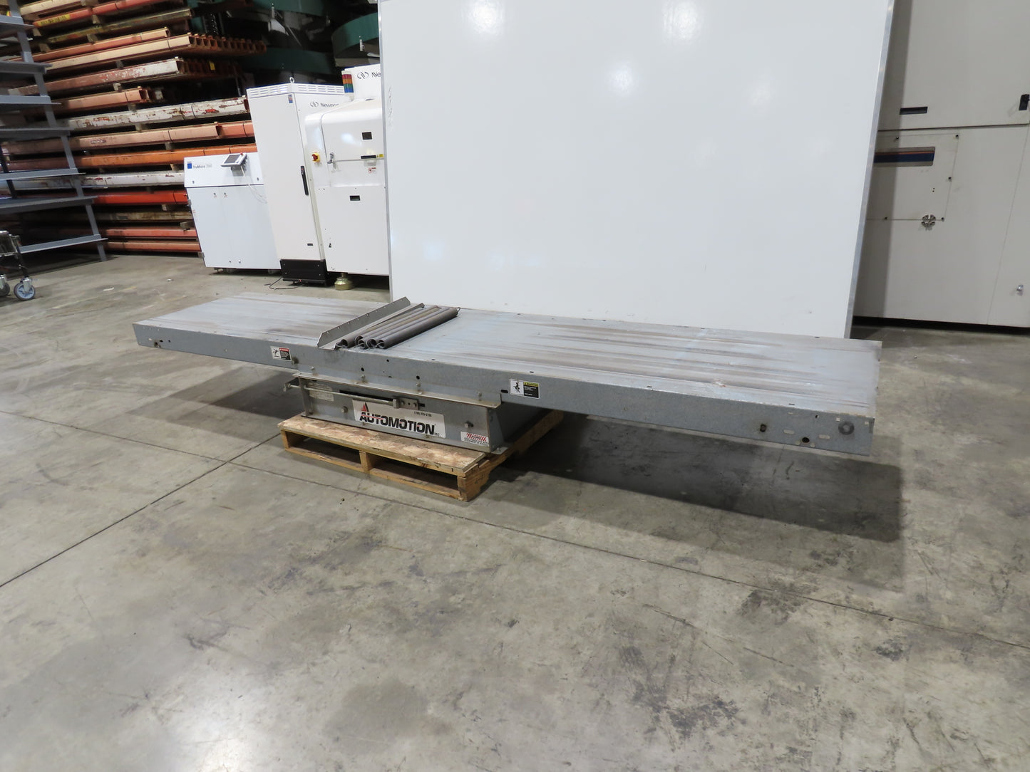 Automotion 30" Slider Bed Belt Conveyor Spring Take-Up 12' Section