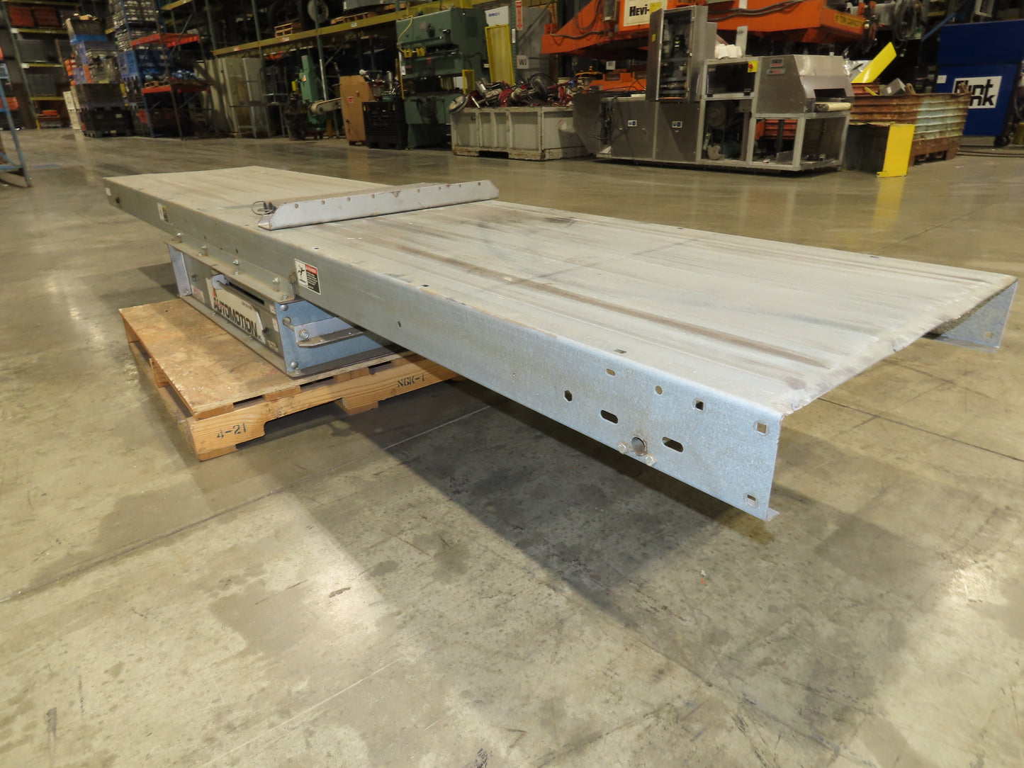 Automotion 30" Slider Bed Belt Conveyor Spring Take-Up 12' Section