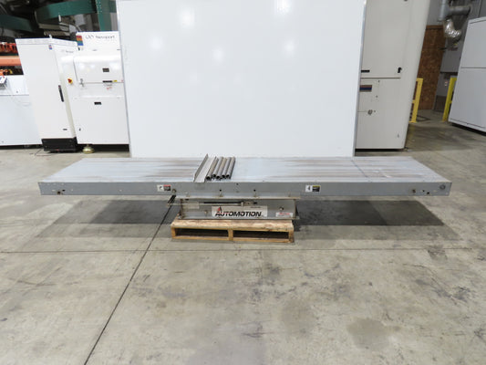 Automotion 30" Slider Bed Belt Conveyor Spring Take-Up 12' Section