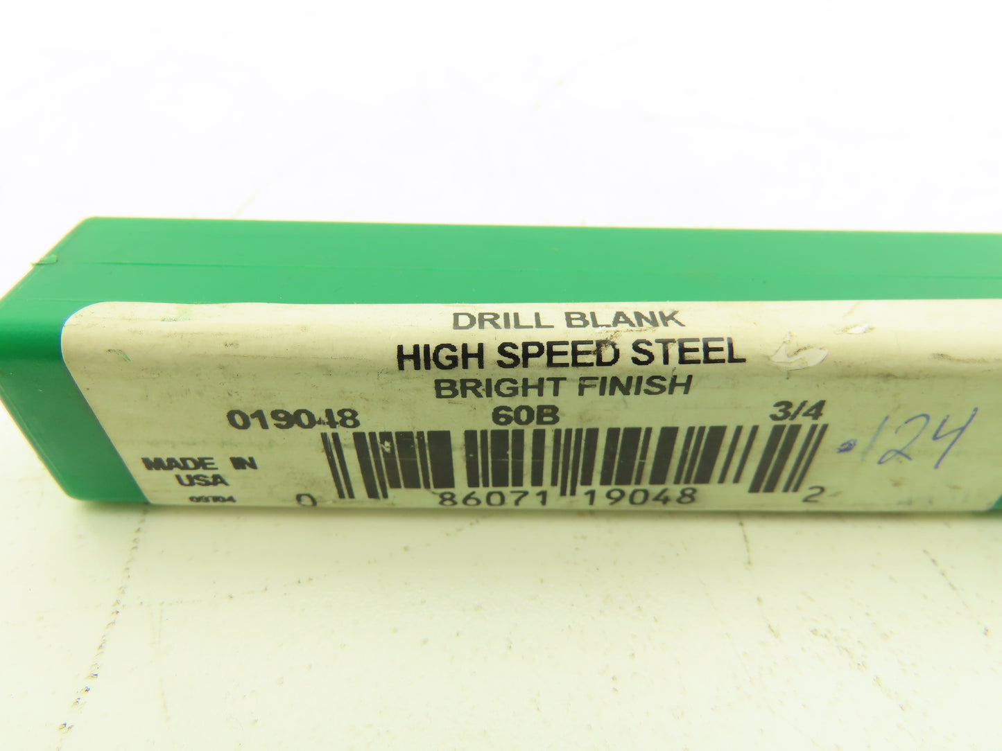Bright Finish 019048 Drill Blank High Speed Steel 60B 3/4 .124 L#588 M42
