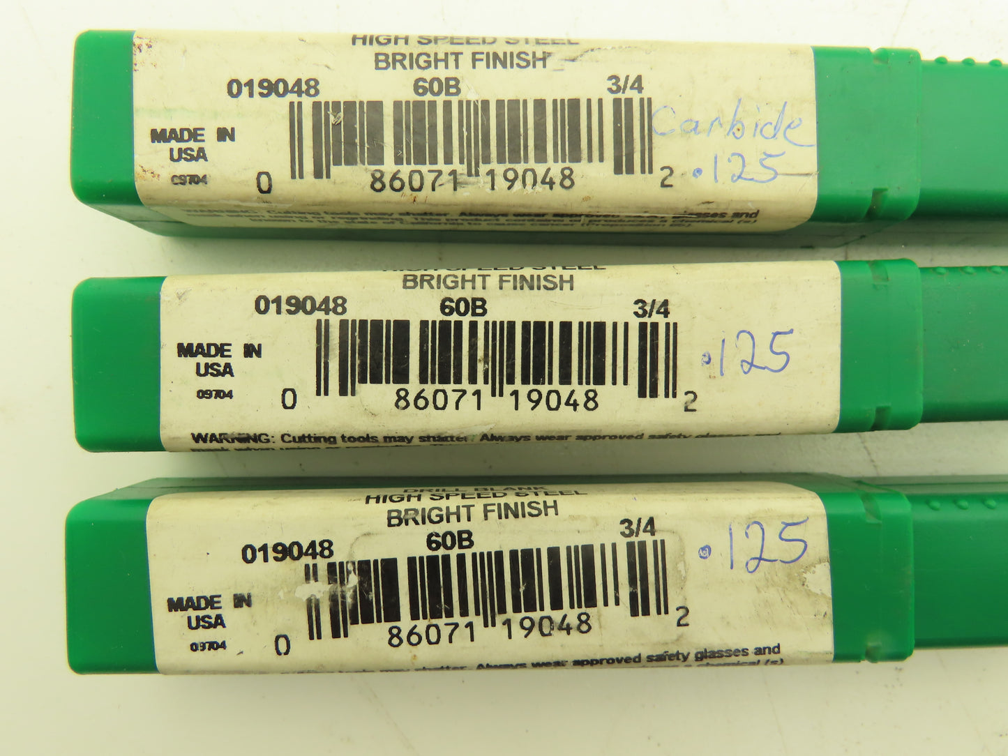 Bright Finish 019048 Drill Blank High Speed Steel 60B 3/4 .125 L#588 M42