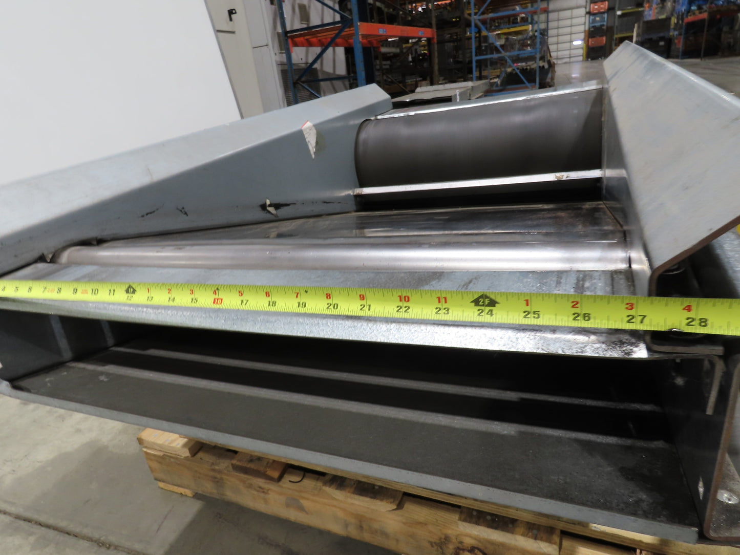 Automotion 30" Flat to Incline Belt Conveyor End Drive Dump Section 60 FPM 460V