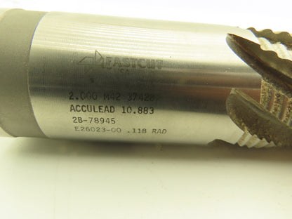 Fastcut USA 2B-78945 Rough End Mill 2" Shank M42 .118 Rad Acculead 10.883