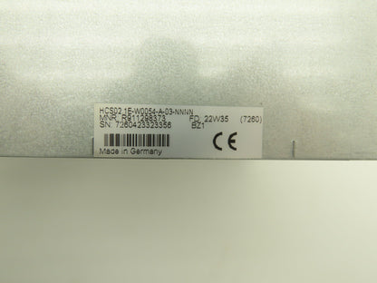 Rexroth HSC02.1E-W0054-A-03-NNNN Servo Drive Amplifier IndraDrive C