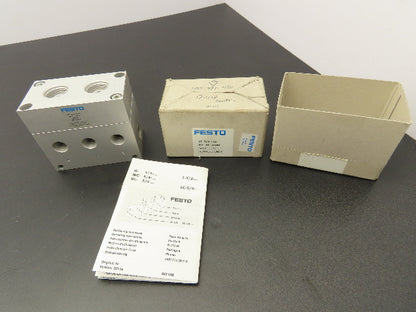 Festo 4690 U102 LC-5/4-1/4 Pneumatic Valve Body Block 116psi