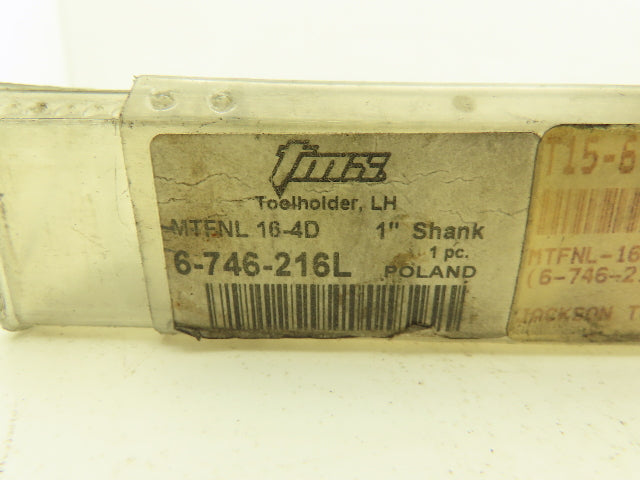 TMX MTFNL-16-4D Toolholder Connector Adapter Indexable 1"X1" Shank