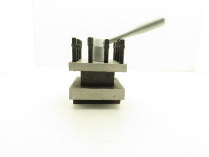 Lathe Milling Machine Tool Post Holder Hold Down 138mm X 138mm 12 Screw T-Slot