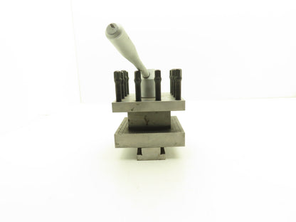 Lathe Milling Machine Tool Post Holder Hold Down 138mm X 138mm 12 Screw T-Slot