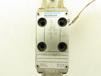 Rexroth 4WMD 5 N2.3/F Hydraulic 4/2 Directional Valve Manual Rotary Knob
