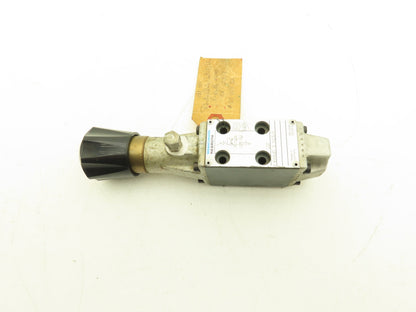 Rexroth 4WMD 5 N2.3/F Hydraulic 4/2 Directional Valve Manual Rotary Knob
