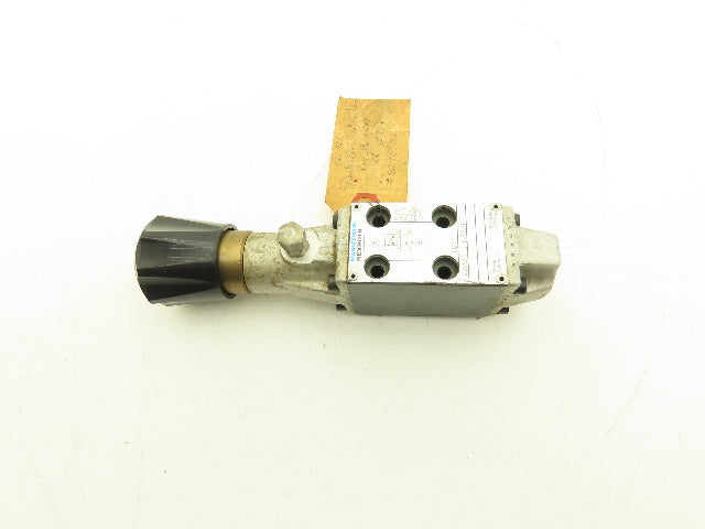 Rexroth 4WMD 5 N2.3/F Hydraulic 4/2 Directional Valve Manual Rotary Knob