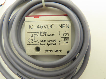 Elesta OLS 222 Through Beam Photoelectric sensor 7m Range 45vdc NPN