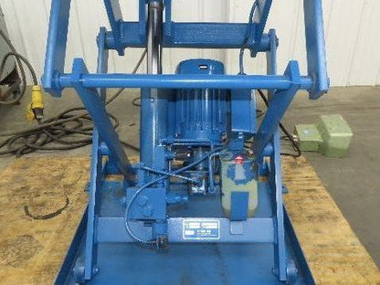 Hymo Hydraulic Scissor Lift Table 300kg 660lb 36" Travel 33x33" Swivel Top 1Ph