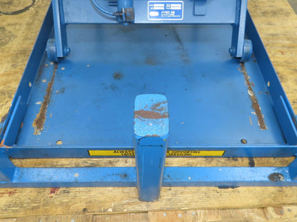 Hymo Hydraulic Scissor Lift Table 300kg 660lb 36" Travel 33x33" Swivel Top 1Ph