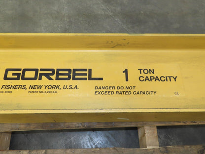 Gorbel 1000 lbs 1/2 Ton Wall Mount Cantilever Work Station Jib Crane 8' Span