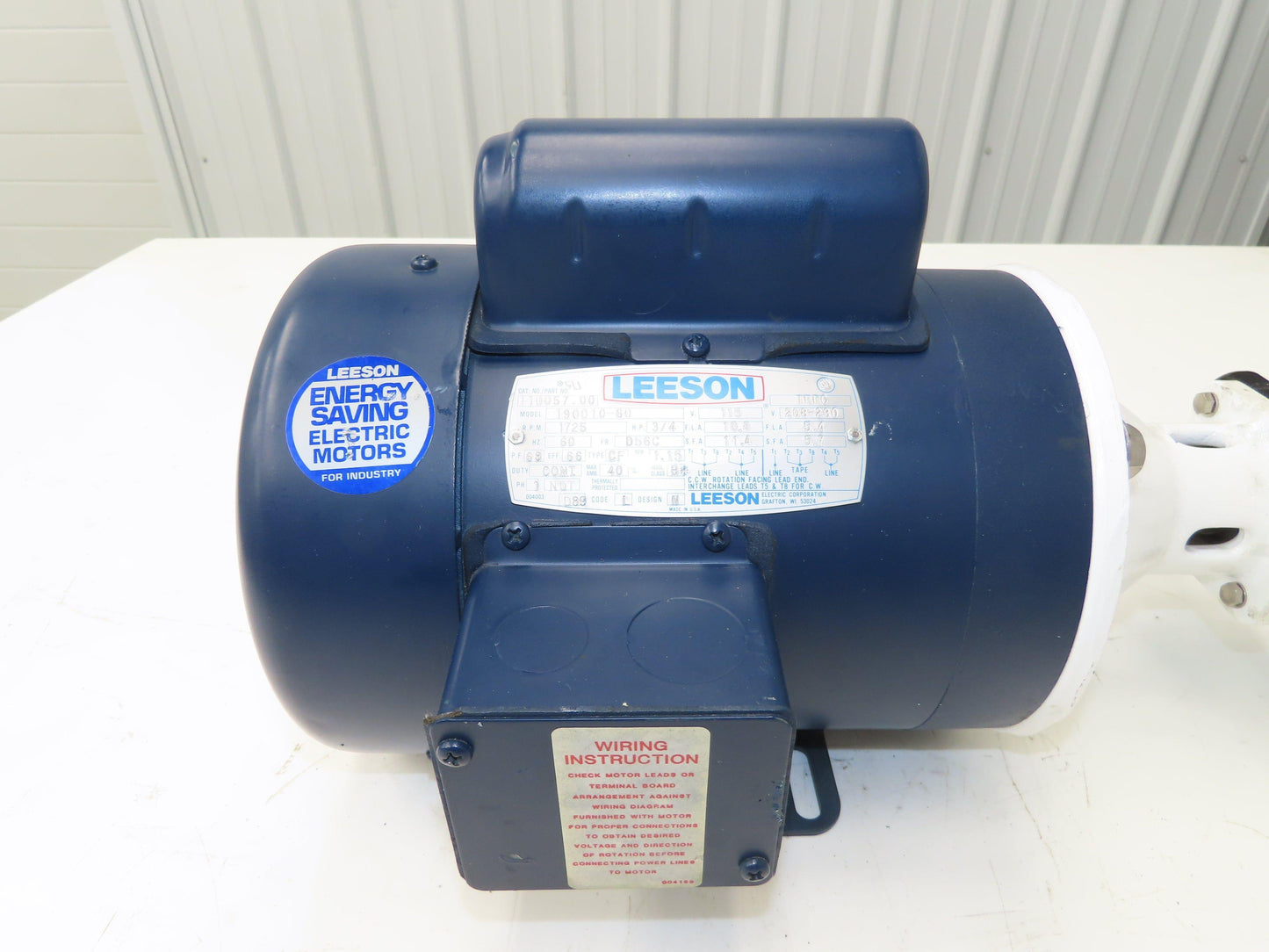 Jabsco 30510-5001 Plastic Water Pump 8gpm 3/4"npt 115/230V 1PH Flexible Impeller