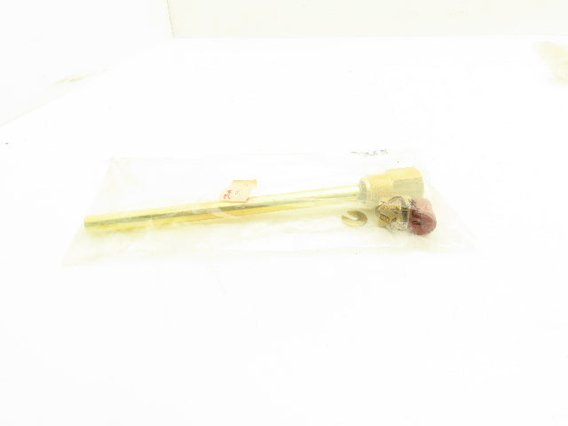 Danfoss 993N3569 Temperature Sensor Pocket Housing 1/2" Socket 7 3/16" Lot of 10