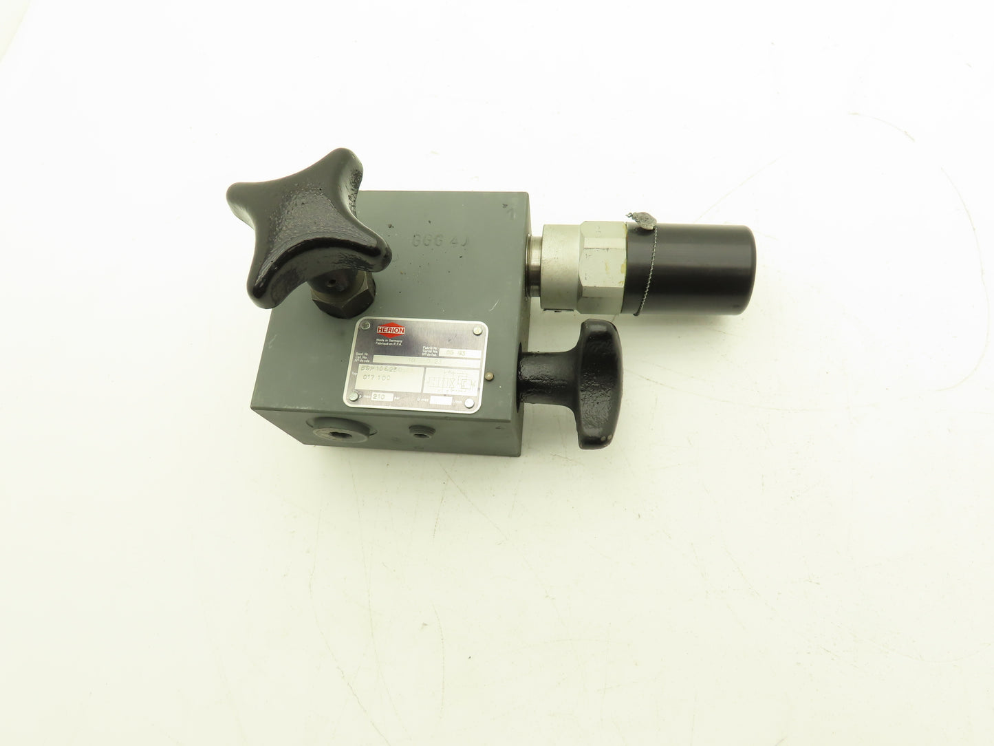 Herion BSP Hydraulic Directional Valve Block Cartridge Relief TUEV.SV.90-527