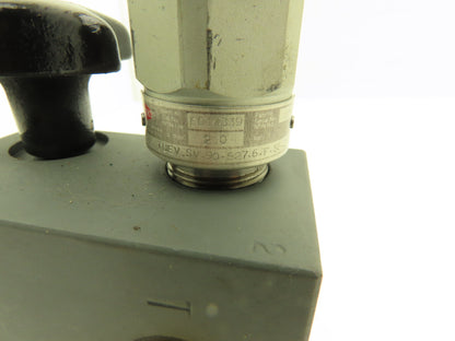 Herion BSP Hydraulic Directional Valve Block Cartridge Relief TUEV.SV.90-527