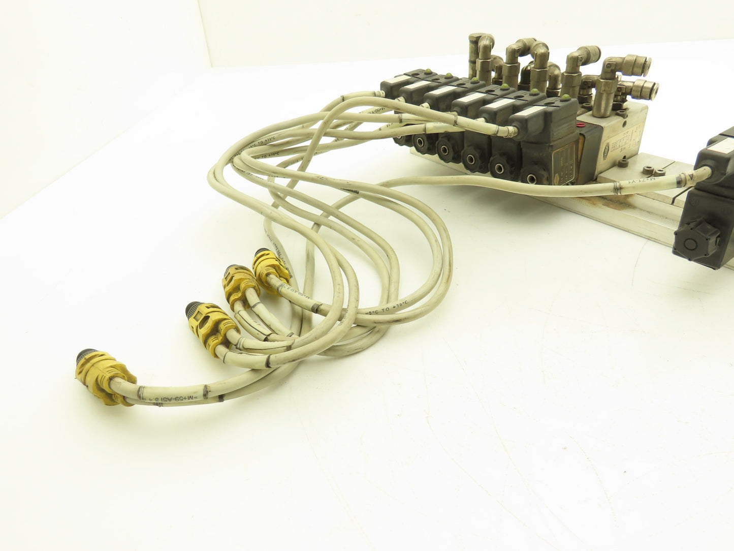 Vektor AG VP8100196 12-Station Manifold 24V Herion Pneumatic Solenoid Valves