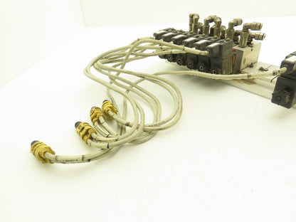 Vektor AG VP8100196 12-Station Manifold 24V Herion Pneumatic Solenoid Valves