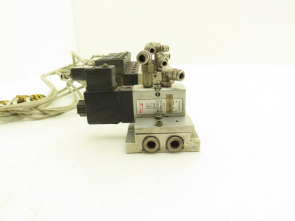 Vektor AG VP8100196 12-Station Manifold 24V Herion Pneumatic Solenoid Valves