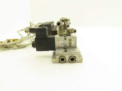 Vektor AG VP8100196 12-Station Manifold 24V Herion Pneumatic Solenoid Valves