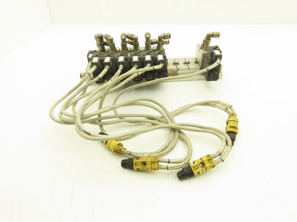 Vektor AG VP8100196 12-Station Manifold 24V Herion Pneumatic Solenoid Valves