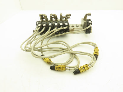 Vektor AG VP8100196 12-Station Manifold 24V Herion Pneumatic Solenoid Valves