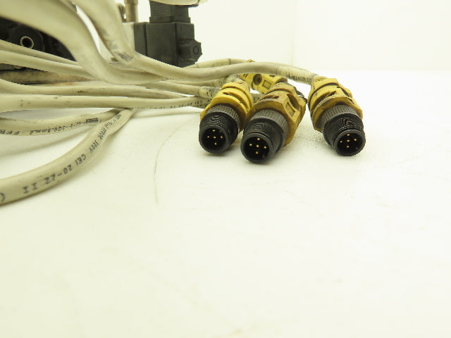 Vektor AG VP8100196 12-Station Manifold 24V Herion Pneumatic Solenoid Valves