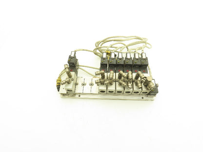Vektor AG VP8100196 12-Station Manifold 24V Herion Pneumatic Solenoid Valves