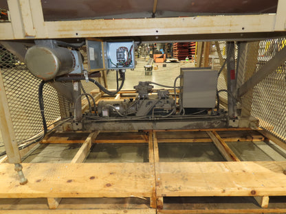 Allegheny Hydraulic Tote Tipper Paper Shredder Hopper Dump Feed Conveyor 460V