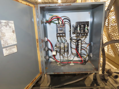 Allegheny Hydraulic Tote Tipper Paper Shredder Hopper Dump Feed Conveyor 460V