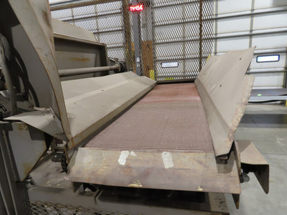 Allegheny Hydraulic Tote Tipper Paper Shredder Hopper Dump Feed Conveyor 460V