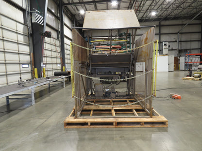 Allegheny Hydraulic Tote Tipper Paper Shredder Hopper Dump Feed Conveyor 460V