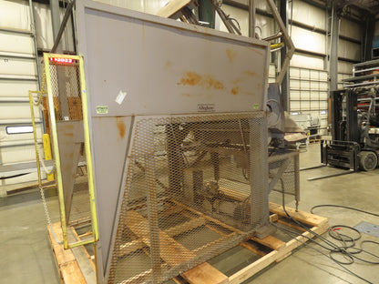 Allegheny Hydraulic Tote Tipper Paper Shredder Hopper Dump Feed Conveyor 460V