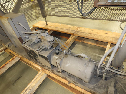 Allegheny Hydraulic Tote Tipper Paper Shredder Hopper Dump Feed Conveyor 460V