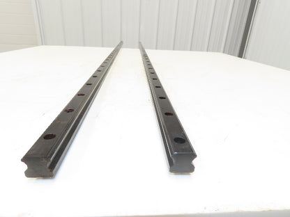 Hiwin Linear Guide Rail 25mm x 1670mm 65-3/4"L Lot of 2