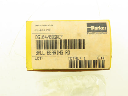 Parker DG104/08SRCF Plumbing Elbow Ball Bearing Rotary Metric Bite Type Fitting