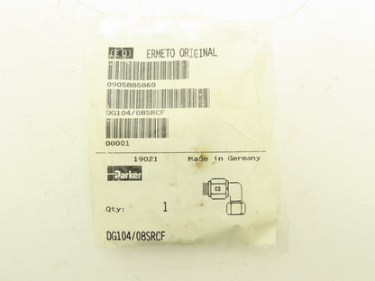 Parker DG104/08SRCF Plumbing Elbow Ball Bearing Rotary Metric Bite Type Fitting